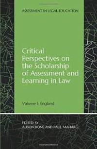 Critical perspectives on the scholarship of assessment and learning in law