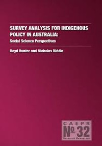 Survey analysis for indigenous policy in Australia: social science perspectives