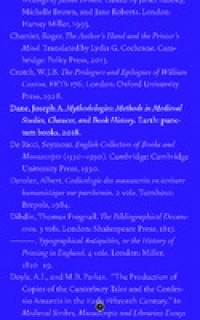 Mythodologies: Methods in Medieval Studies, Chaucer, and Book History