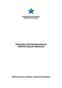 Pedoman penyelenggaraan perpustakaan sekolah