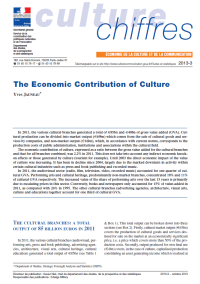 The Economic contribution of culture